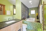 Magnificent first floor bathroom feels like your own personal spa